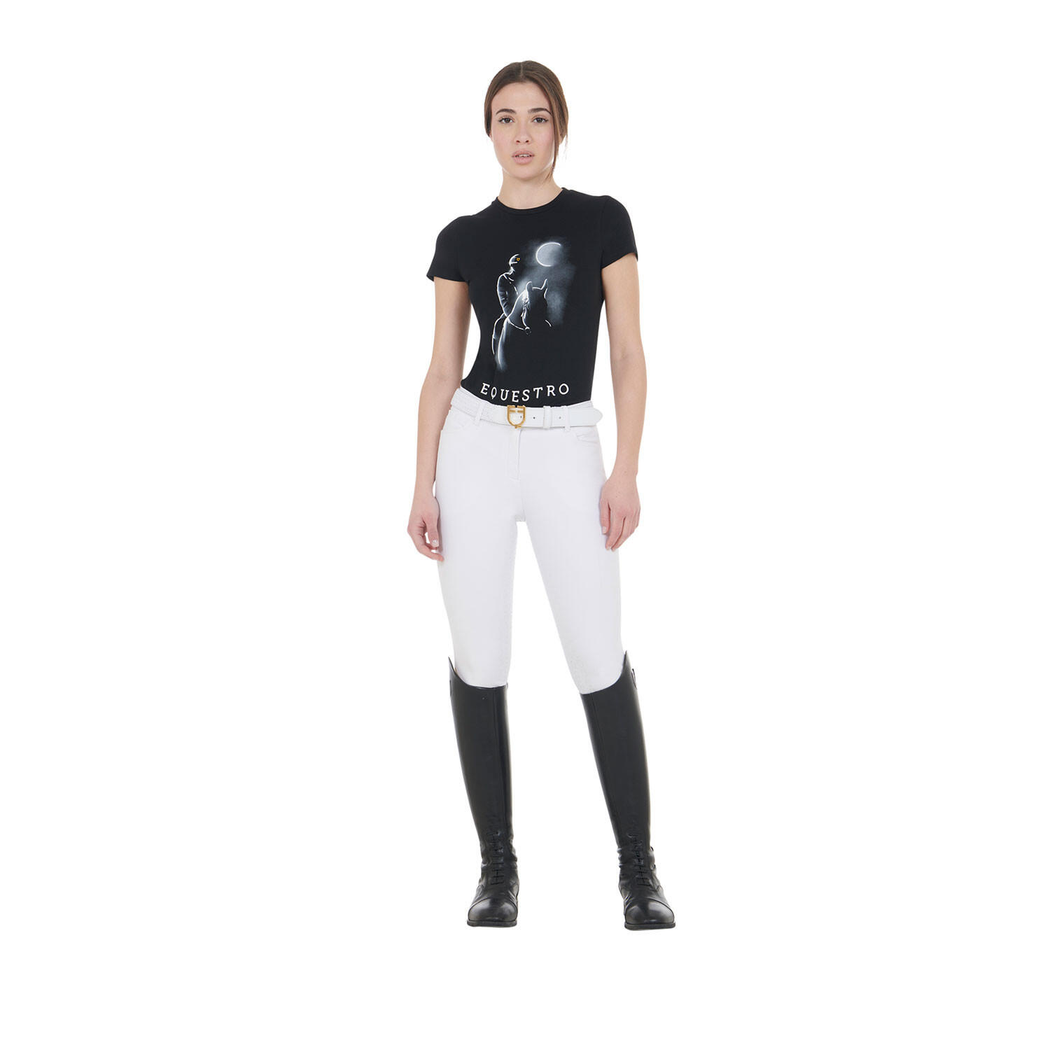 T-shirt femme coupe slim avec imprimé rayon de lune 6/7