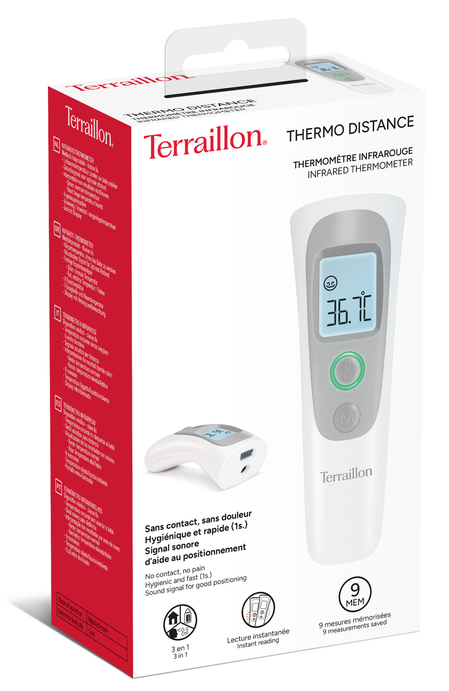Thermomètre sans contact, Interprétation Couleur et Alerte sonore 4/4