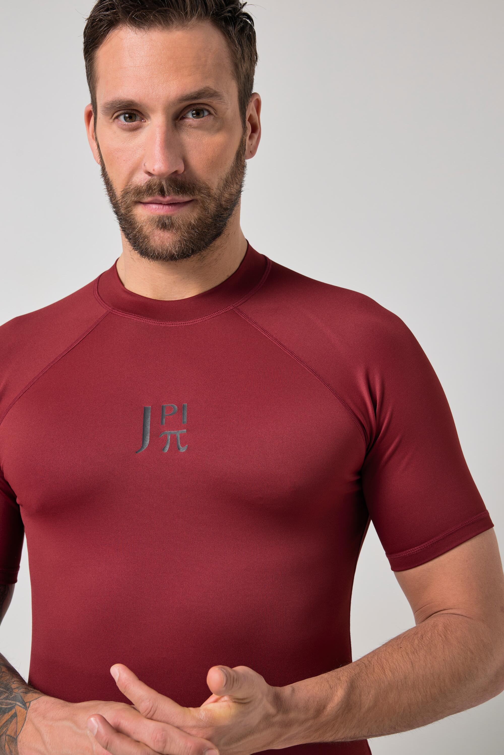 Hommes T-shirt de surf. Manches courtes et col montant. Protection UV 2/5