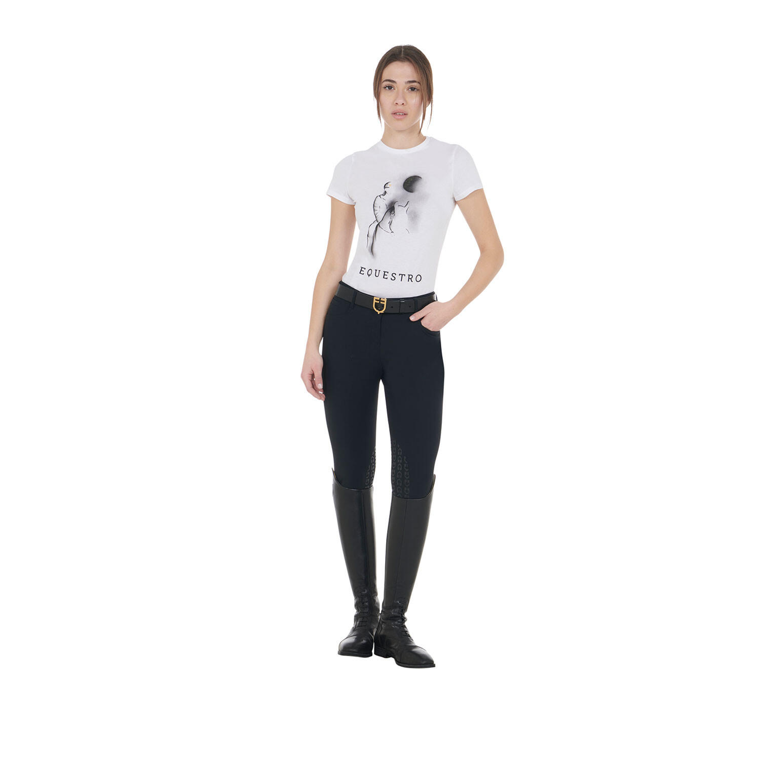 T-shirt donna slim fit con stampa raggio di luna 5/6