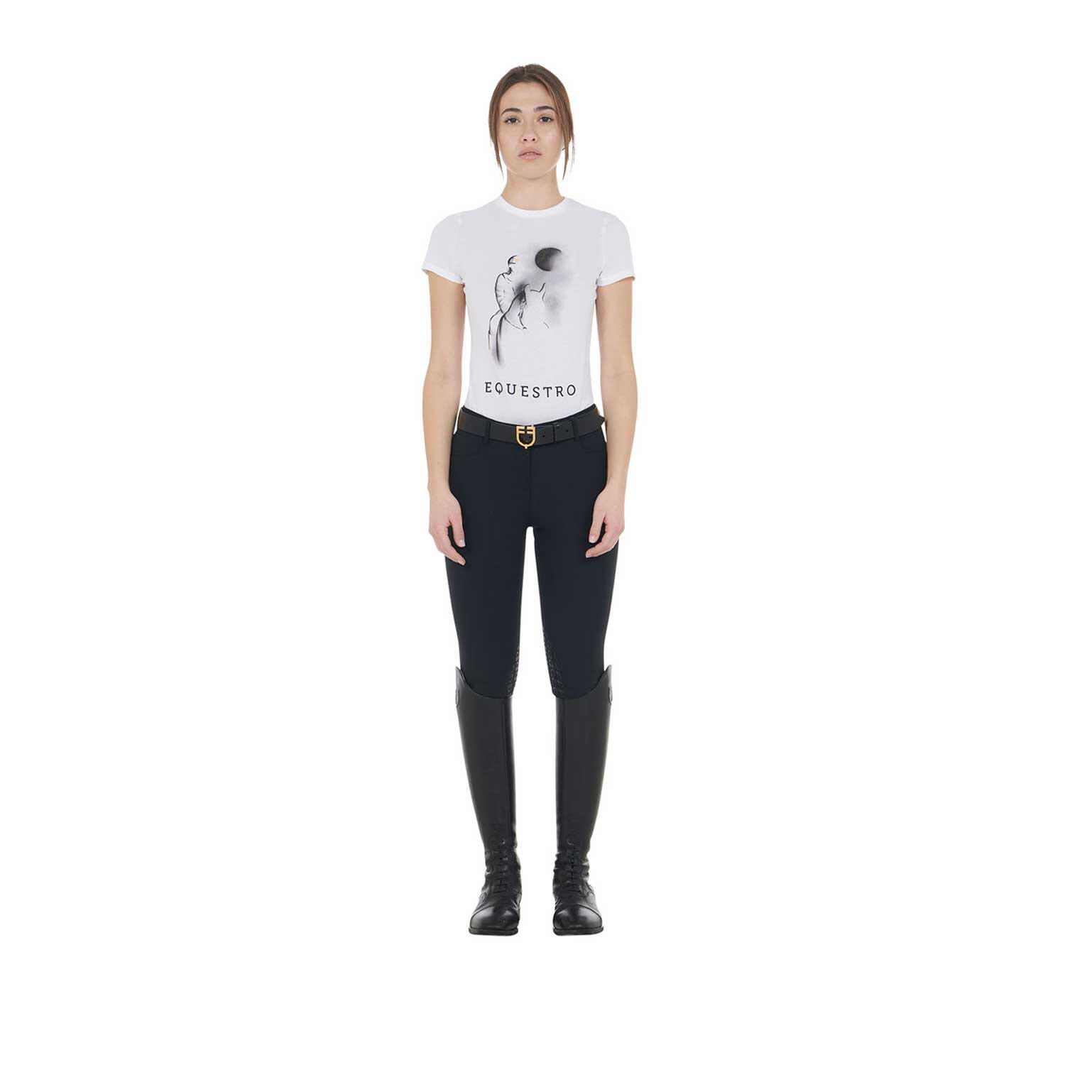 T-shirt donna slim fit con stampa raggio di luna 6/6