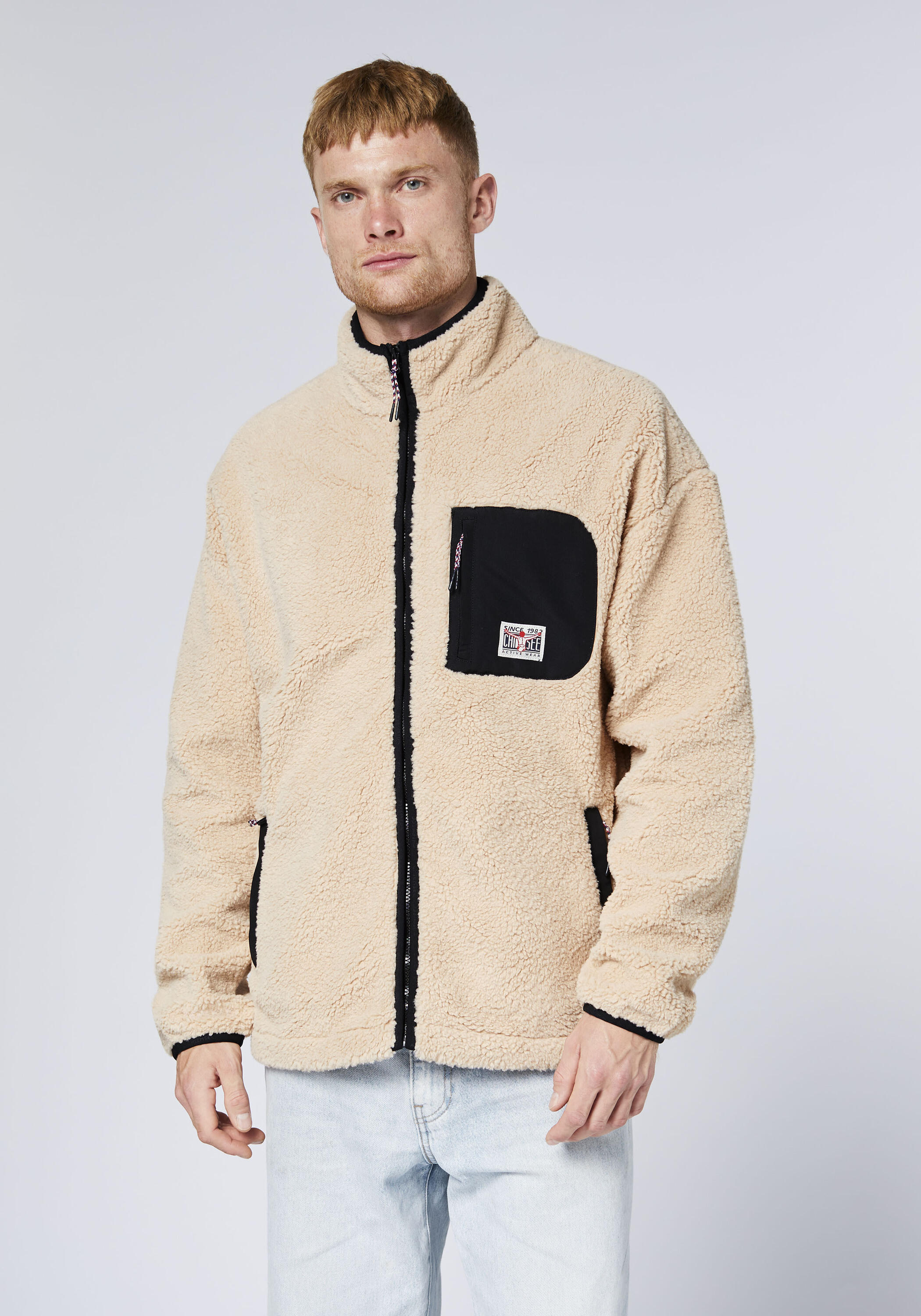 Fleecejacke mit Stehkragen 3/7