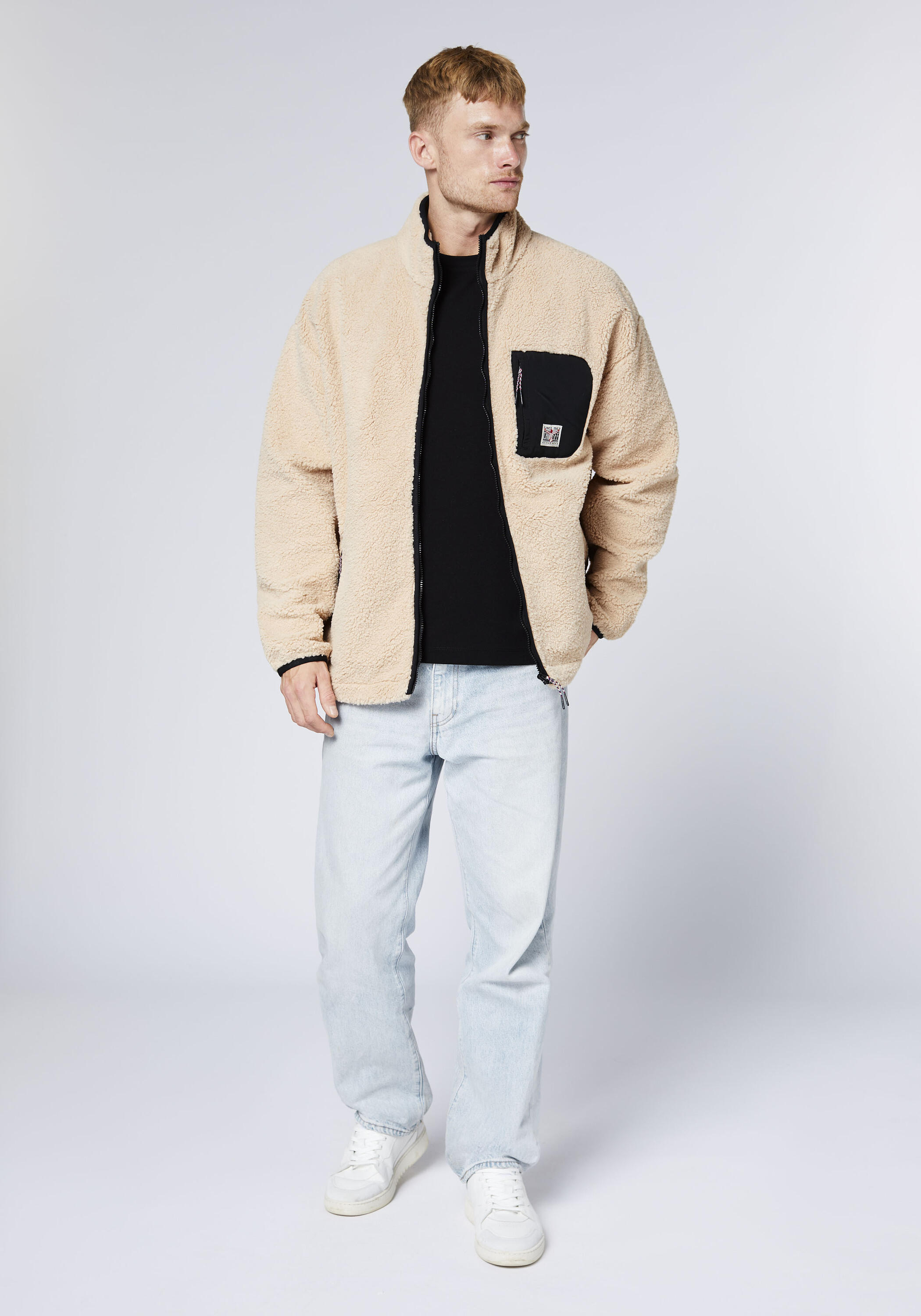Fleecejacke mit Stehkragen 5/7