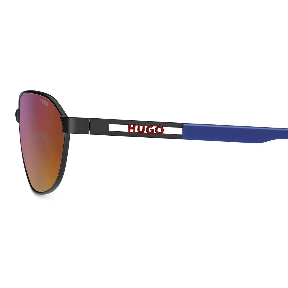 Occhiali da Sole Hugo HG 1413/S 003 in Metallo Uomo 62 mm 3/4