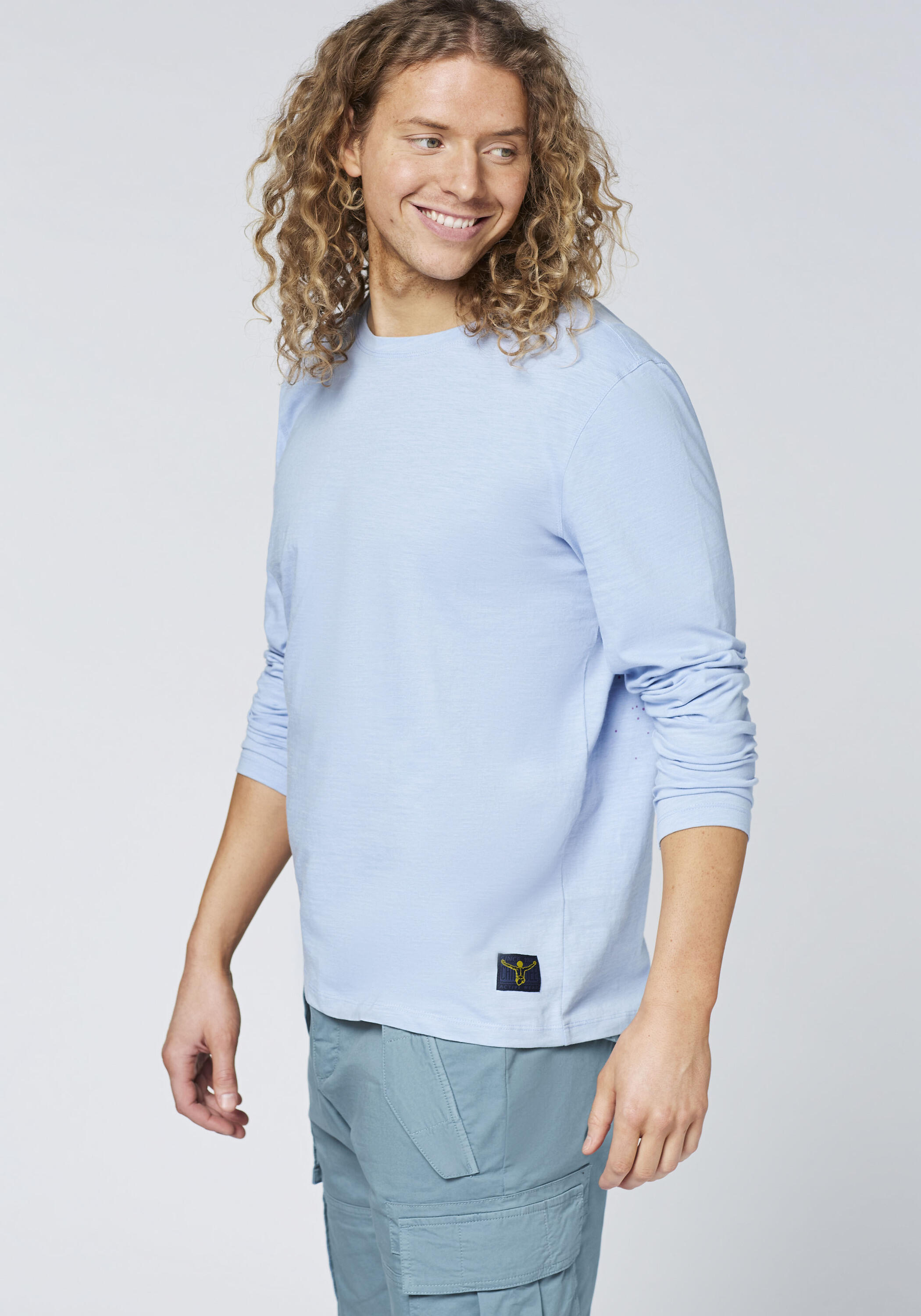 Langarmshirt mit Print in Spray-Optik 7/7