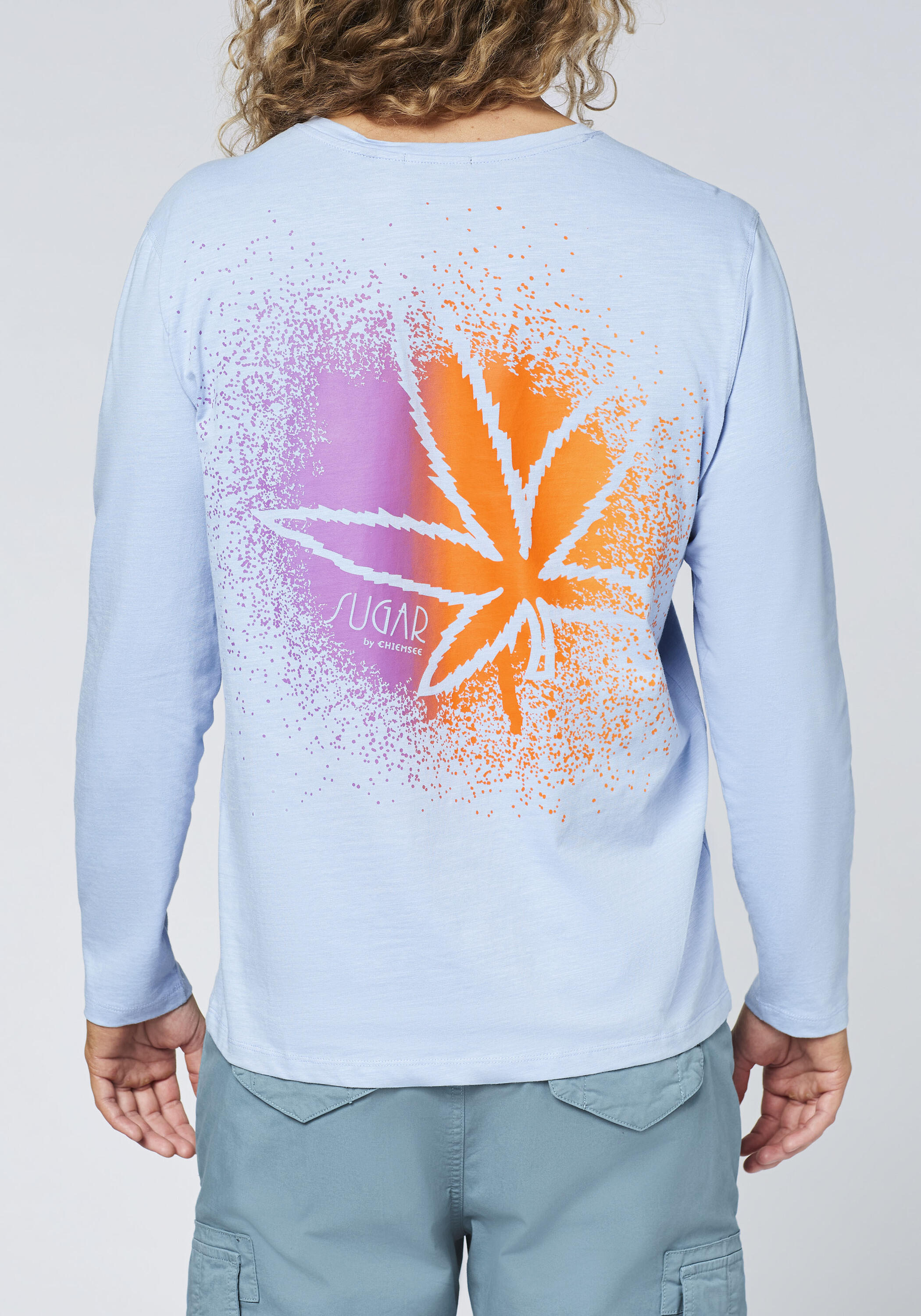 Langarmshirt mit Print in Spray-Optik 6/7