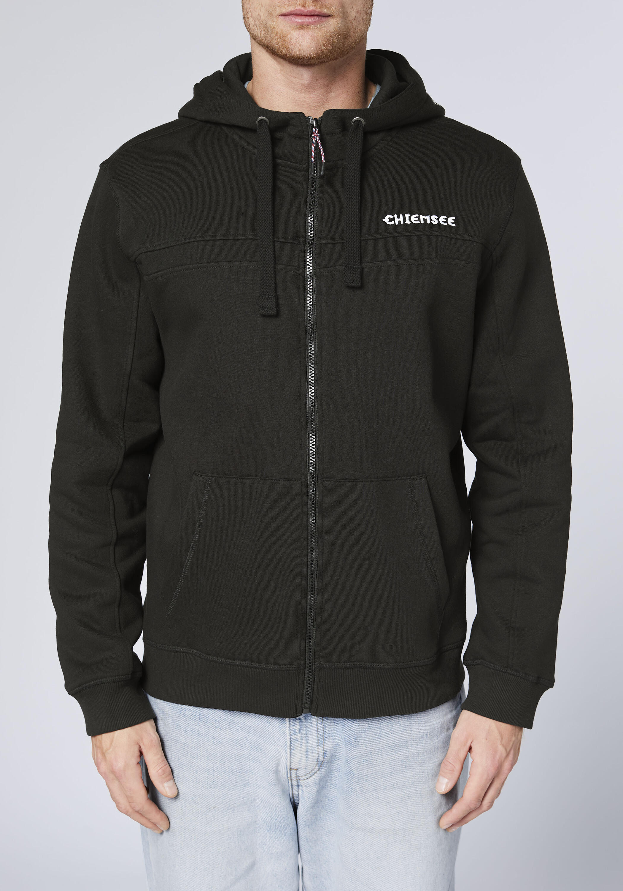 Kapuzensweatjacke mit Statement-Print und Logostick 7/7