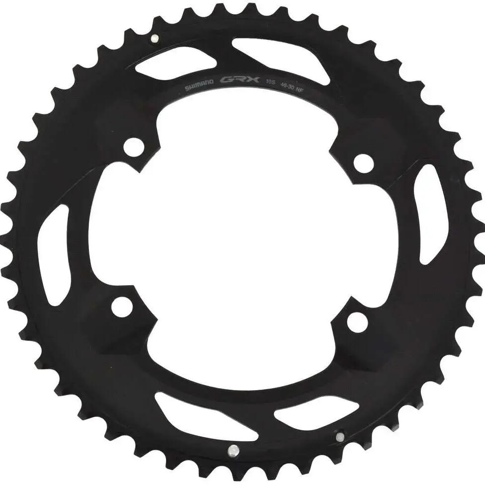 SHIMANO GRX FC-RX600 46T 2x10-speed chainring 110 mm BCD black