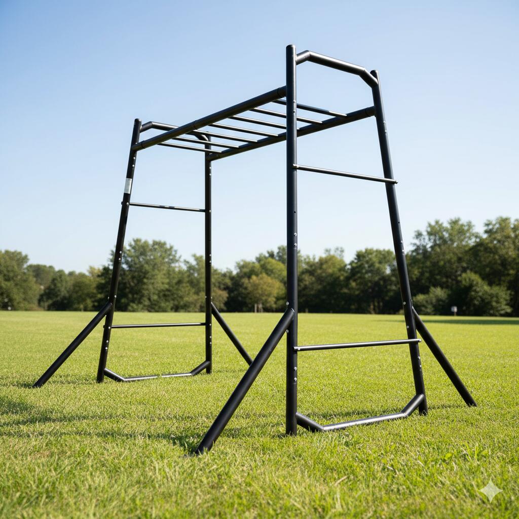 Structure d’escalade extérieure – Gym et barres de gymnastique pour jardin 3/7