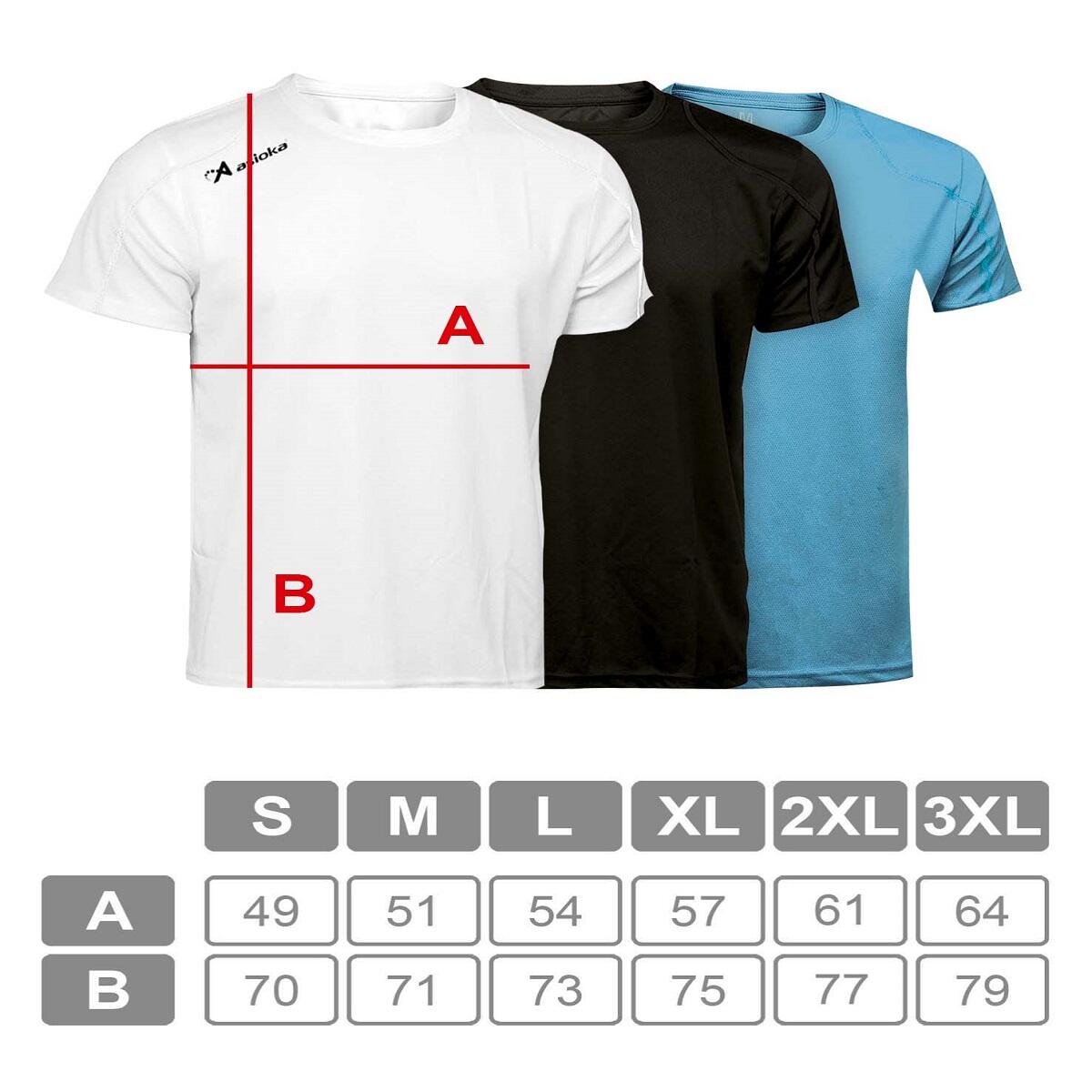 Pack de 3 T-shirts desportivas masculinas Asioka RIO.Secagem rápida. 3/6