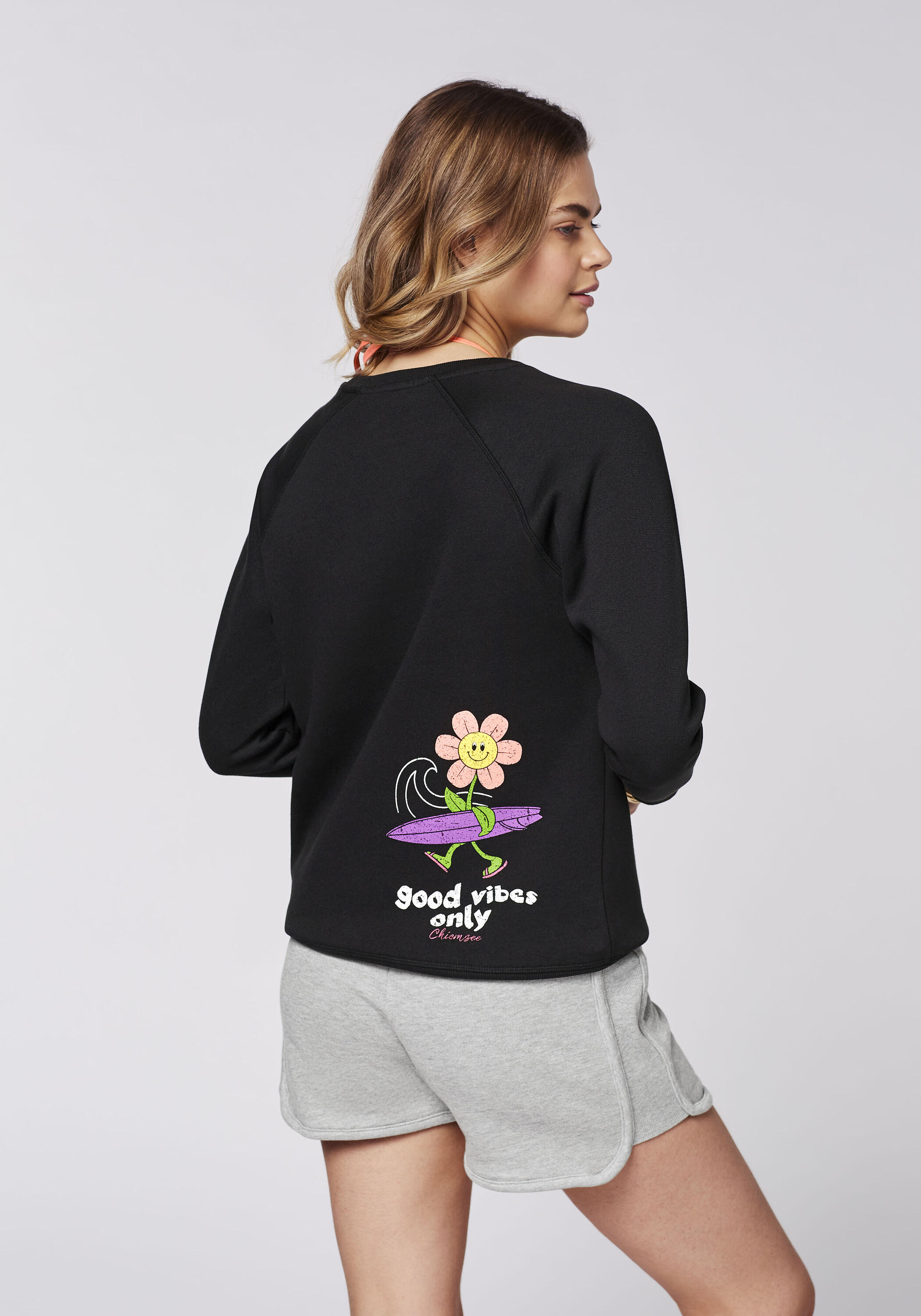 Sweatshirt mit humorvollem Surf-Motiv 3/7