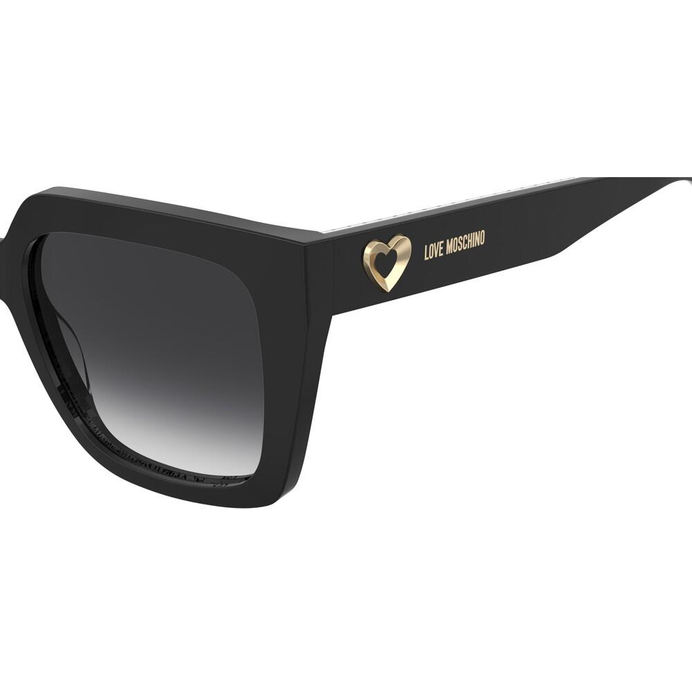 Occhiali Da Sole Love Moschino MOL014/G/S – Rotondi, 55, Black, In Acetato