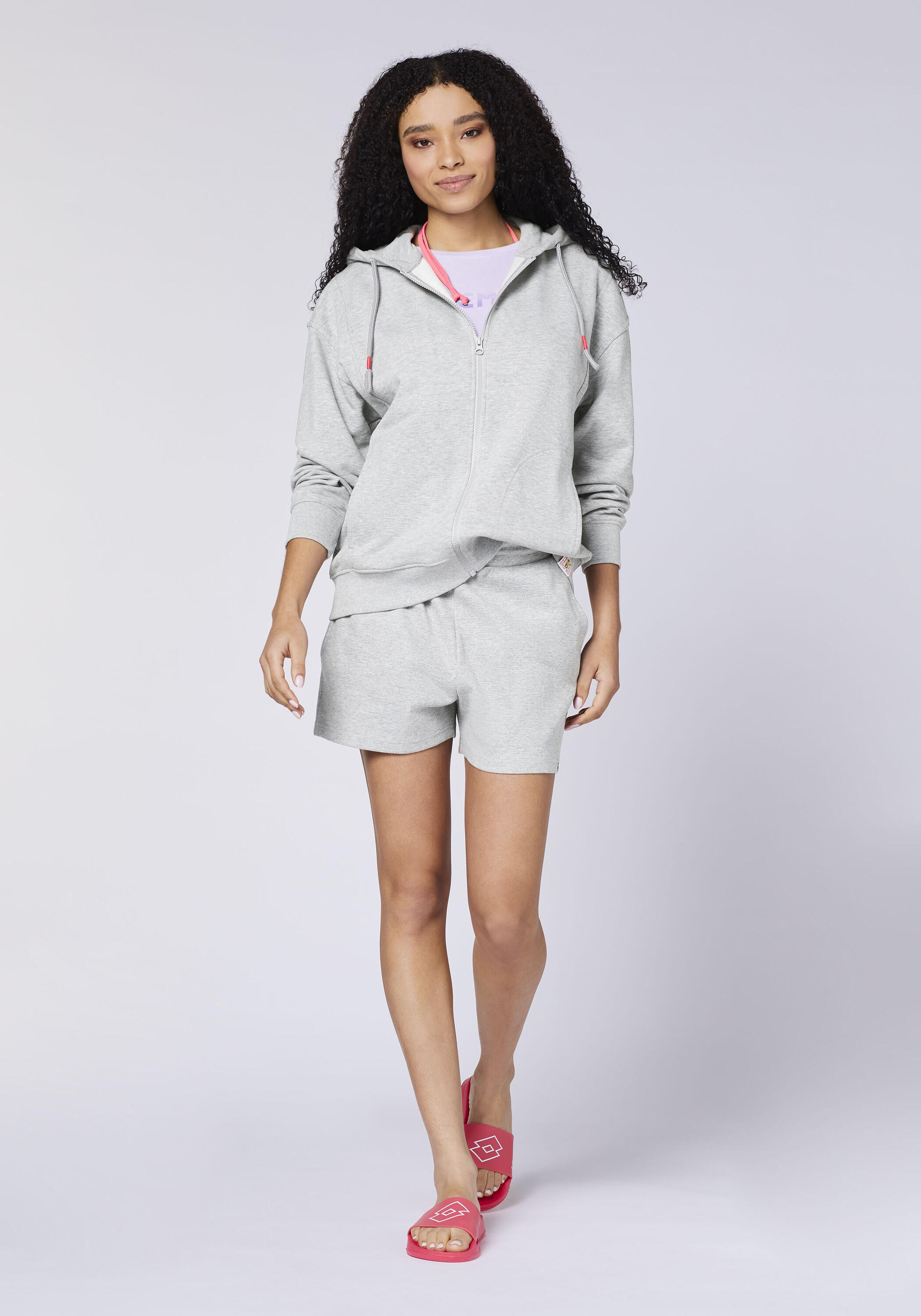Sweatjacke CHIEMSEE Damen Sweatjacke mit Kapuze 6/7