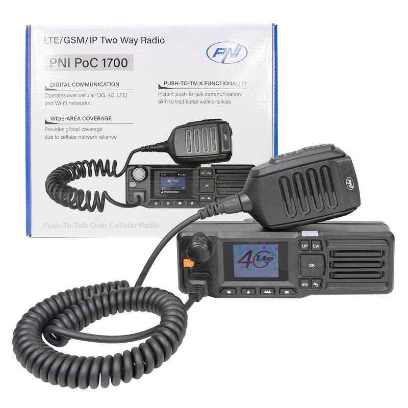 Statie radio PoC 4G LTE, Android, Wi-Fi, ecran 1.77, 12V, IP54