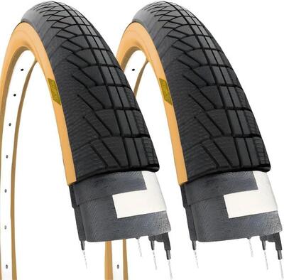 Ecovelo set van 2 buitenbanden 20x1.75 (47-406) gumwall vouwfiets