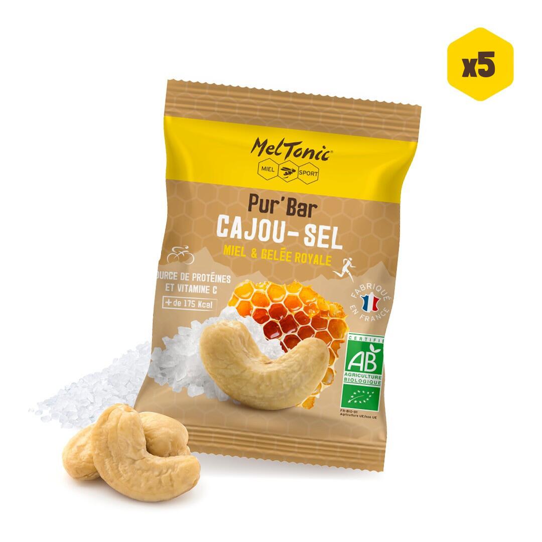 Pur'Bar bio Noix de cajou sel x5 3/5