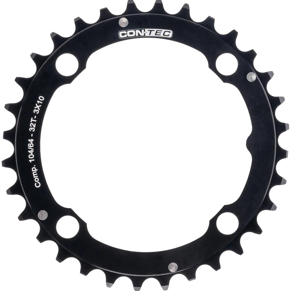 CONTEC c.drive 32T Chainring — 104mm BCD, Black.