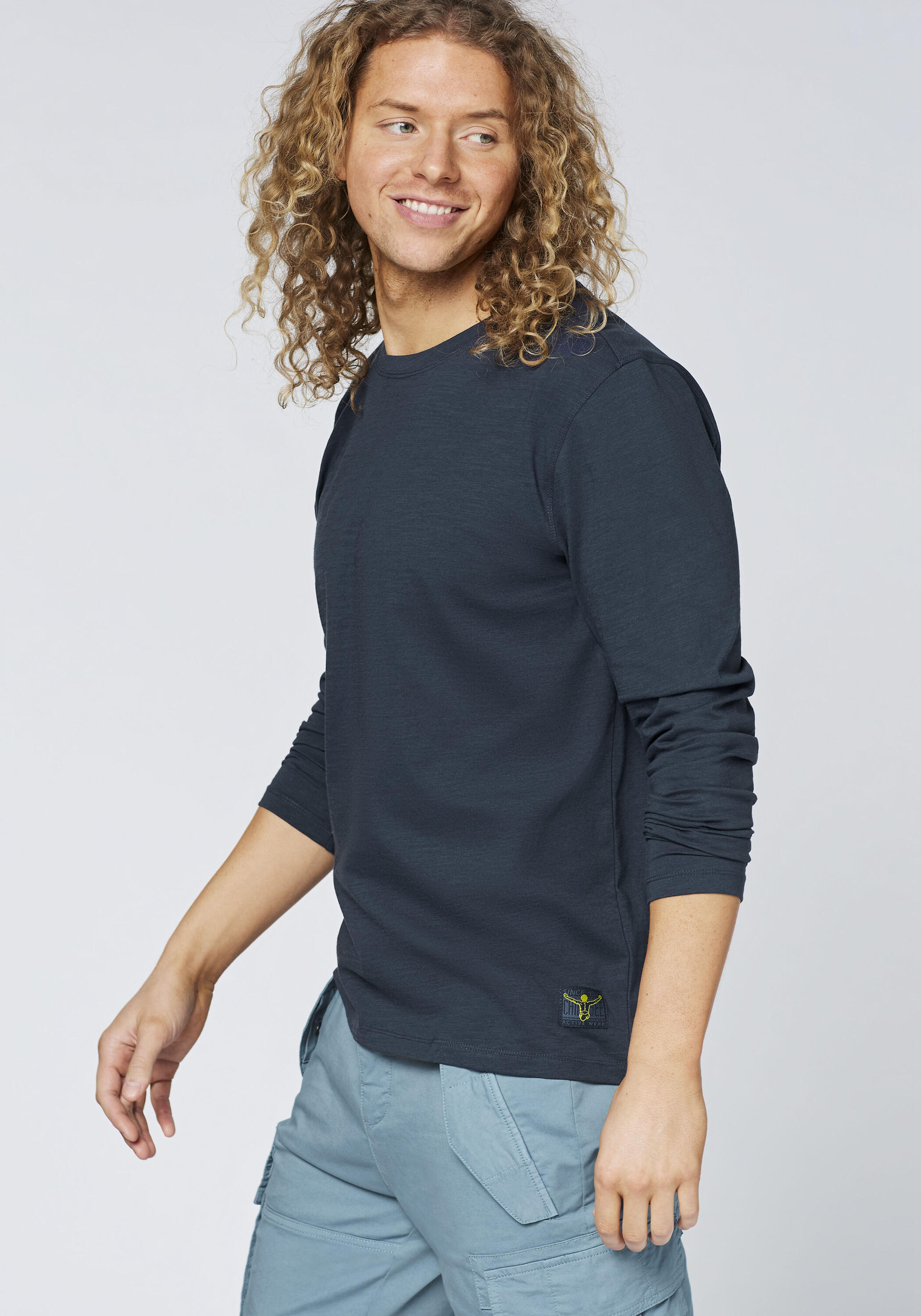 Langarmshirt mit Print in Spray-Optik 7/7