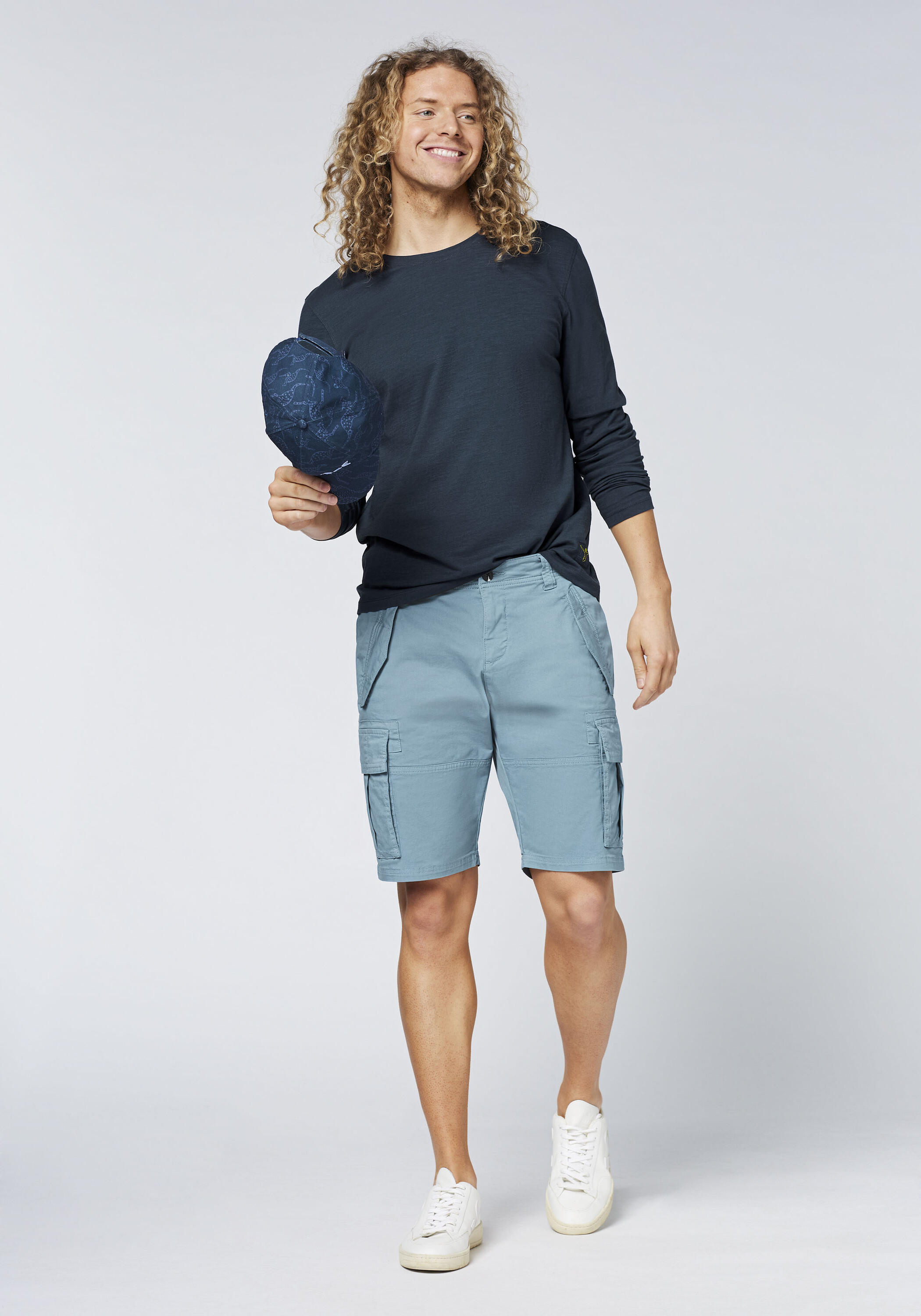 Langarmshirt mit Print in Spray-Optik 5/7