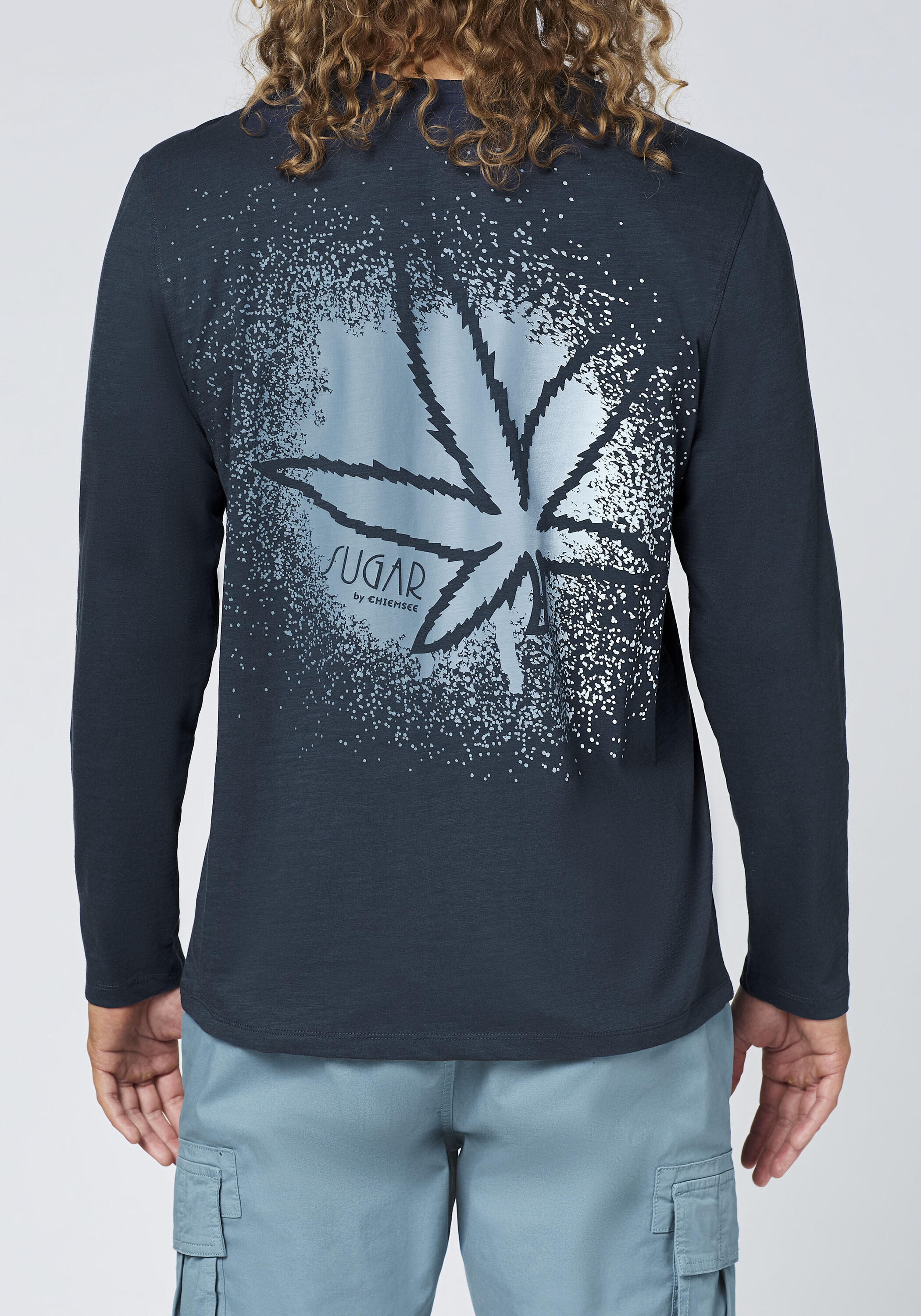 Langarmshirt mit Print in Spray-Optik 6/7