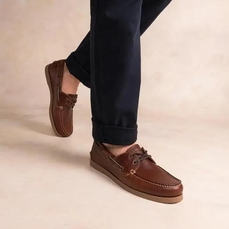 Leather boat shoes TBS Phenis