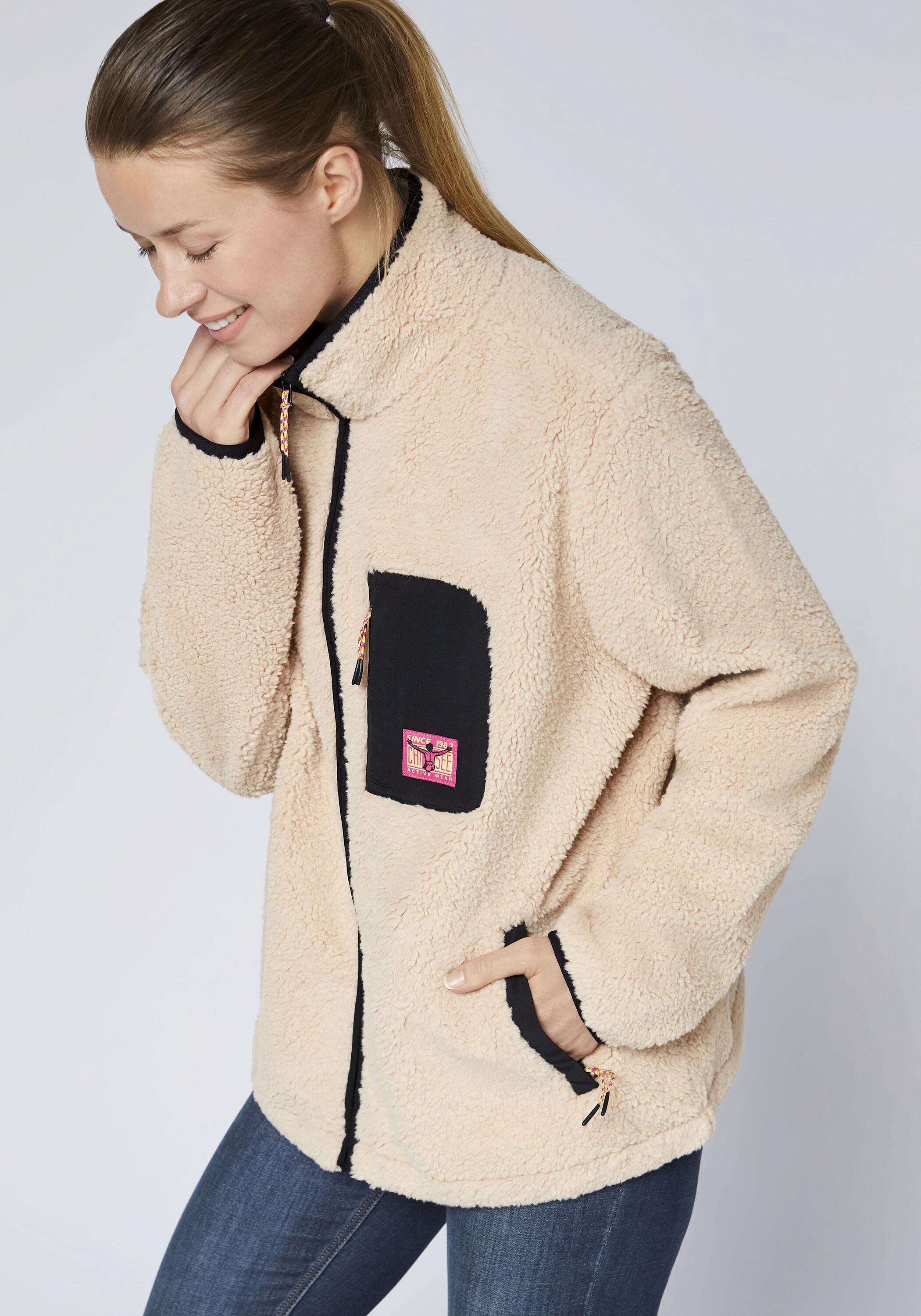 Fleecejacke mit Stehkragen 7/7