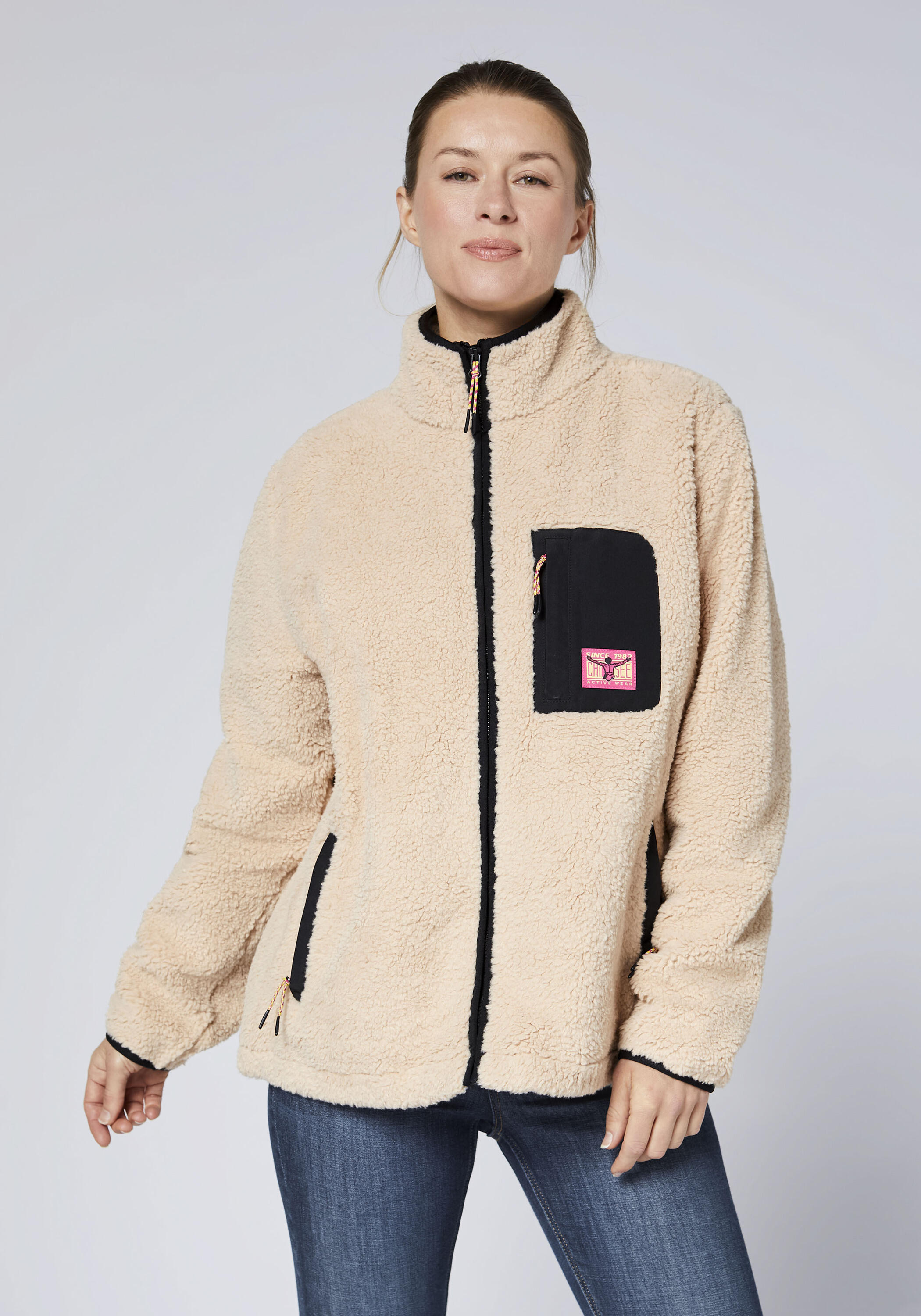 Fleecejacke mit Stehkragen 4/7