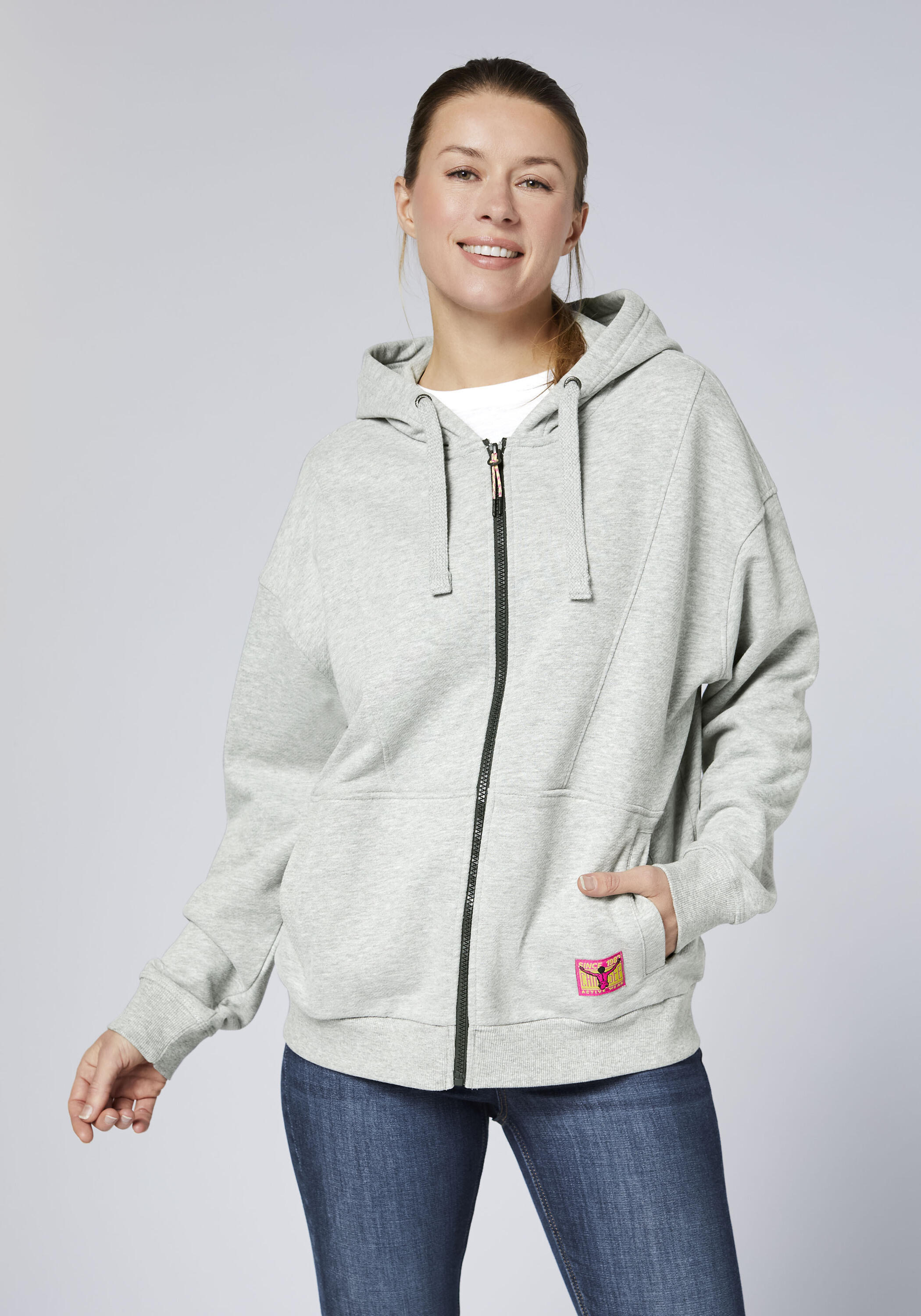 Sweatjacke aus weichem French Terry 3/7