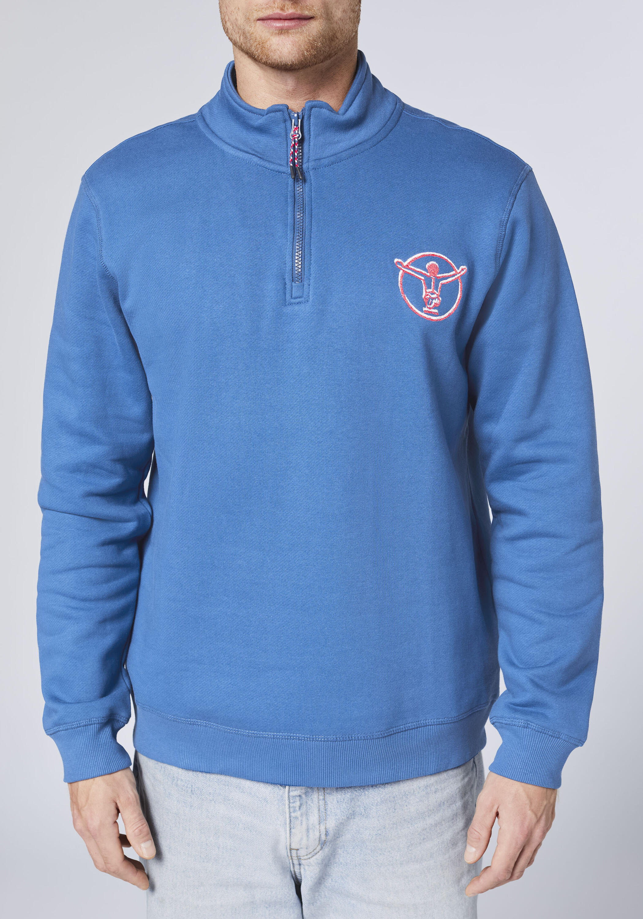 Sweatshirt mit gestickten Logo auf der Brust 7/7