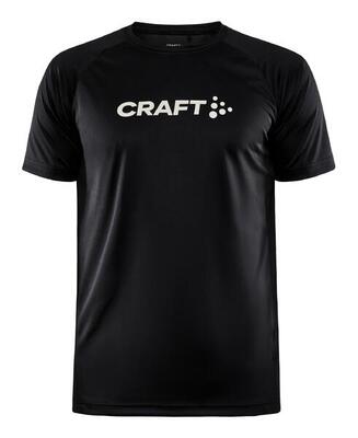 T-shirt met korte mouwen craft core essence logo zwart