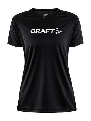 Craft essence logo core unify women's short sleeve jersey black