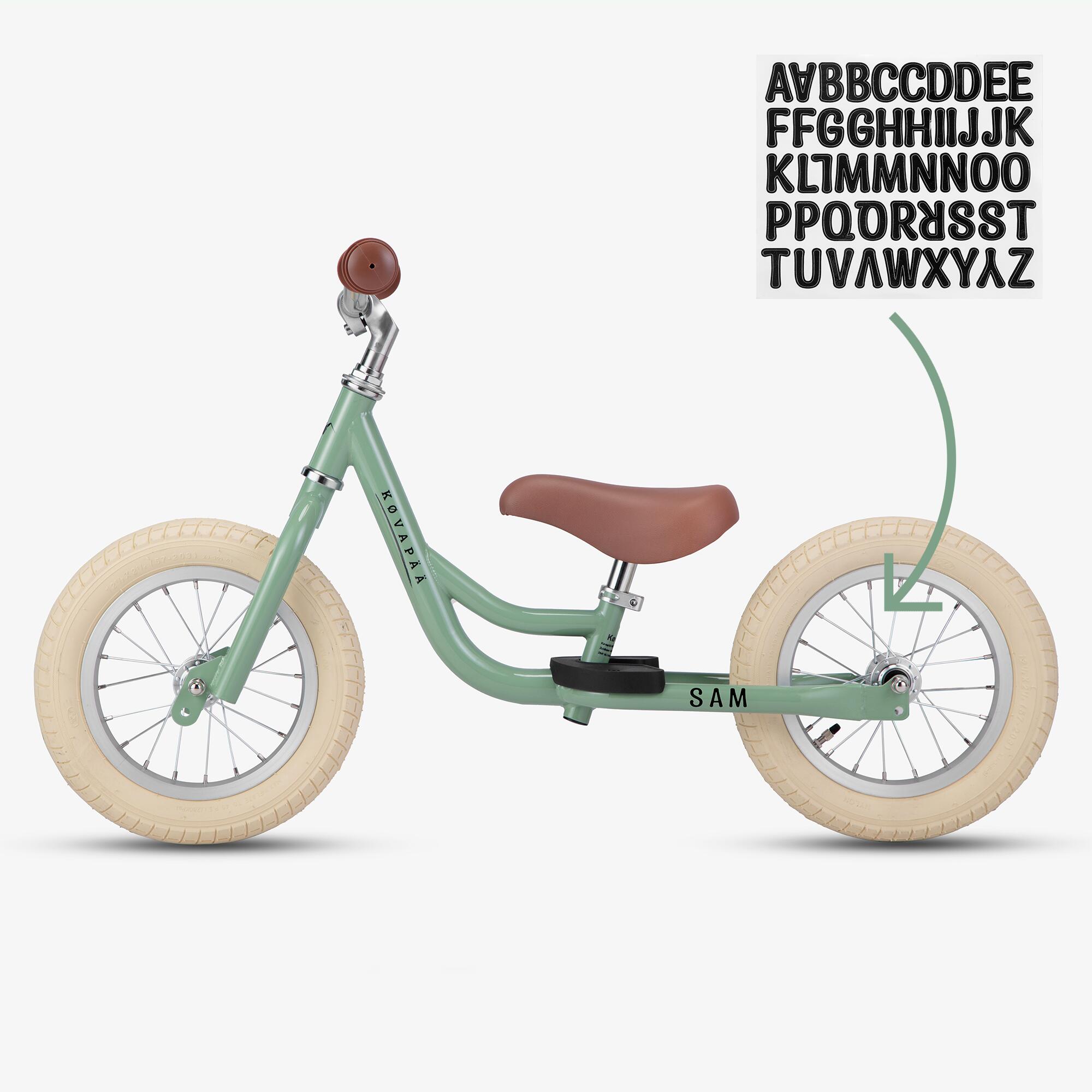 2-in-1 loopfiets & driewieler met duwstang – Loopfiets - groen 6/7
