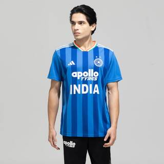 Adidas INDCRI T20IFJSY Men Cricket Jerseys Blue