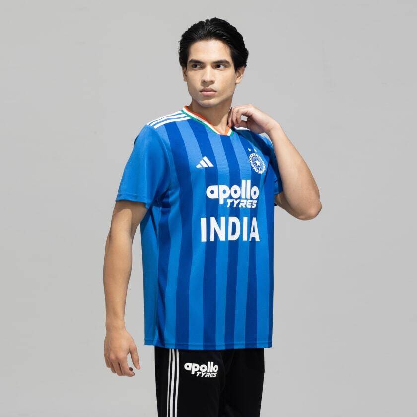 Adidas INDCRI T20IFJSY Men Cricket Jerseys Blue -  3