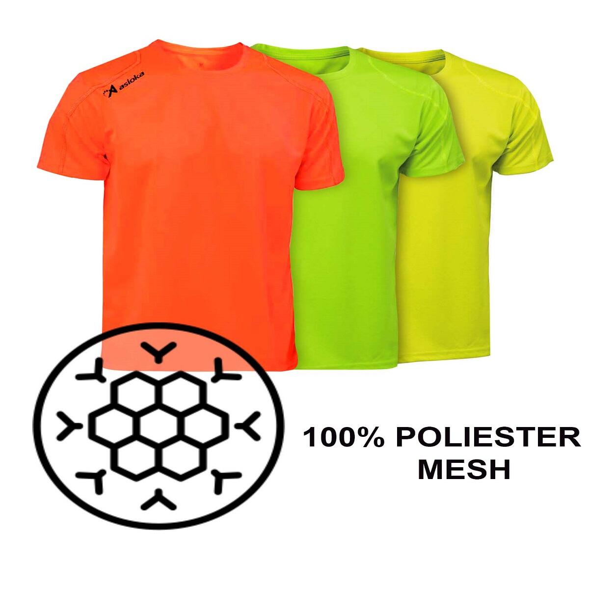 Pack de 3 T-shirts desportivas masculinas Asioka RIO.Secagem rápida. 6/7