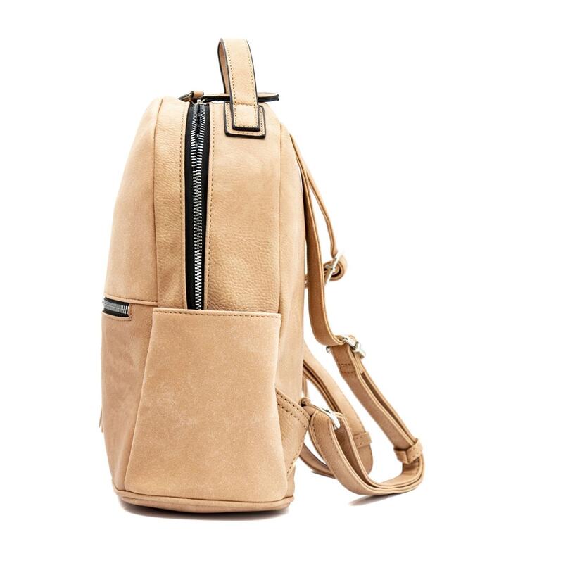 Rucsac dama Lamonza Azalya beige 27x13x28 cm