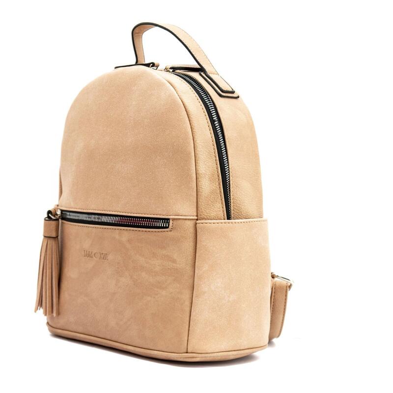 Rucsac dama Lamonza Azalya beige 27x13x28 cm