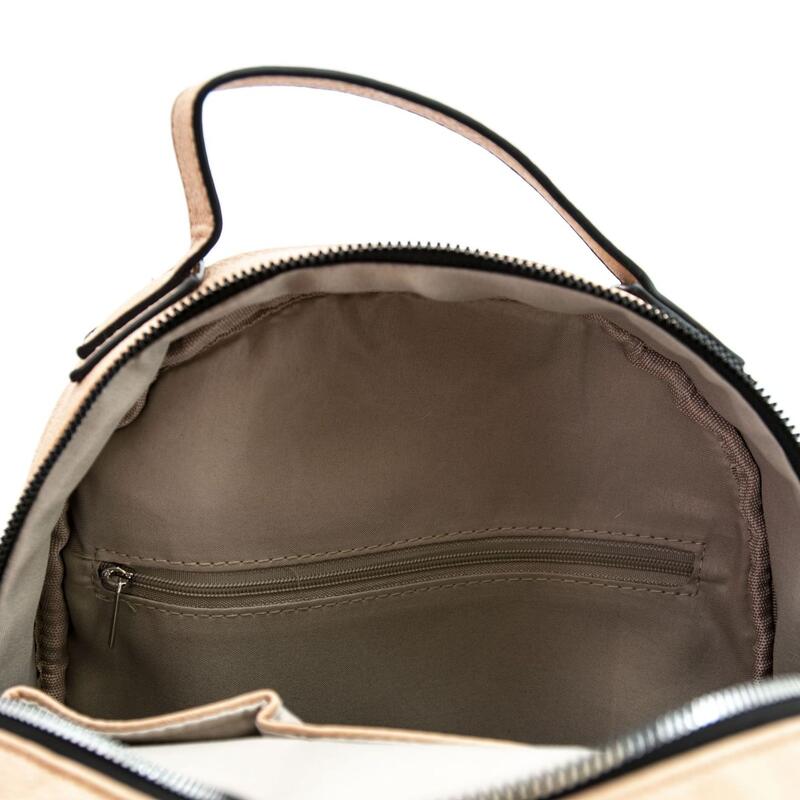 Rucsac dama Lamonza Azalya beige 27x13x28 cm