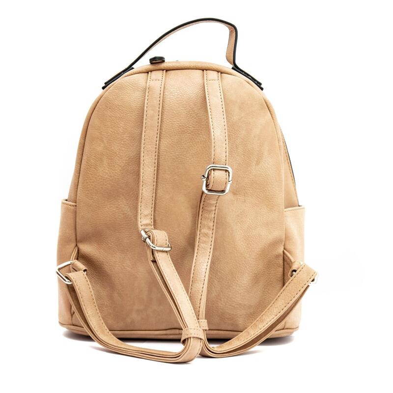 Rucsac dama Lamonza Azalya beige 27x13x28 cm
