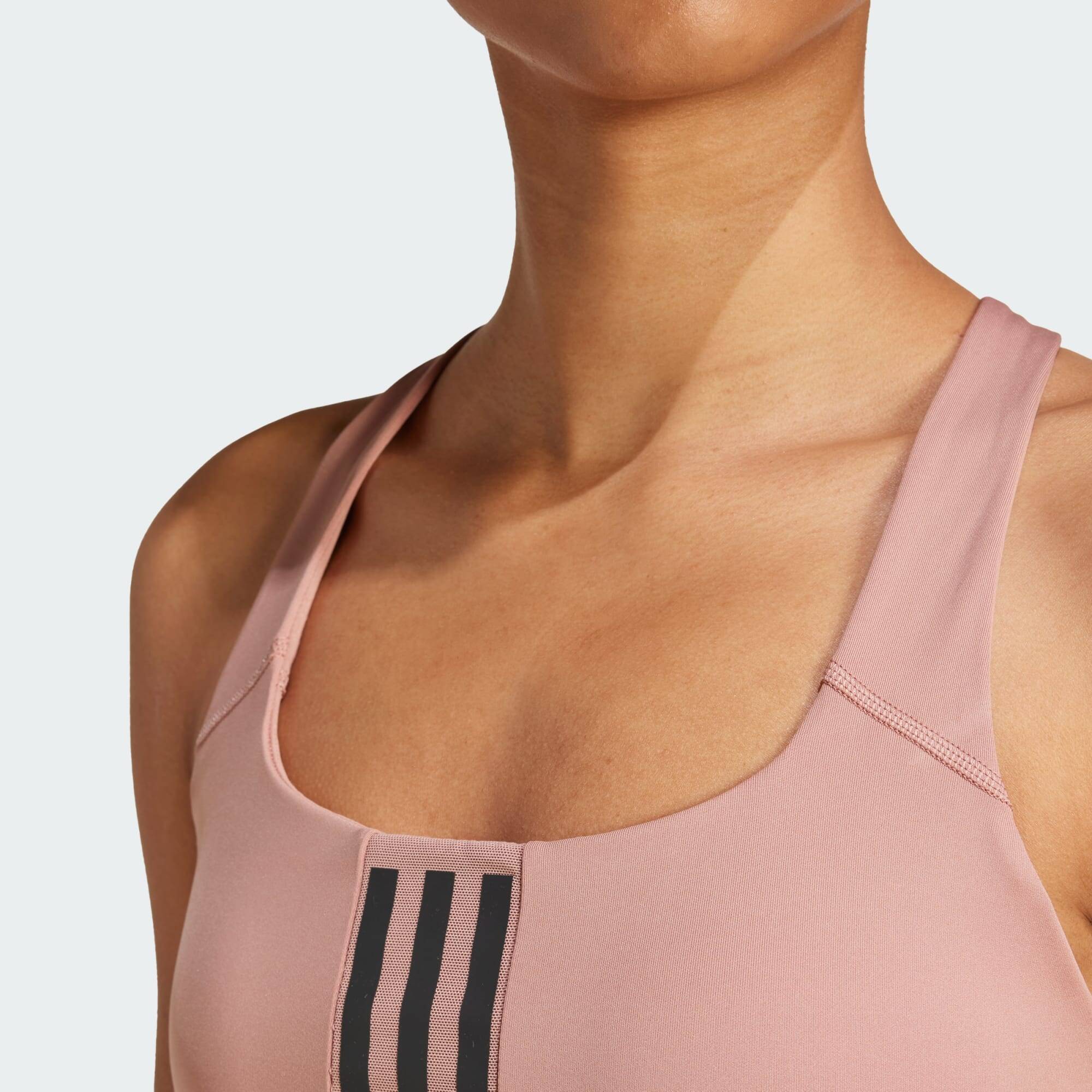 Adidas PWIM MS 3S BRA Women Training Bra Red -  4