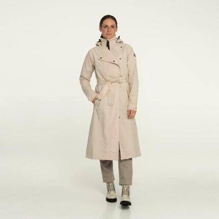 Trench Coat Long Veste imperméable Femme Green