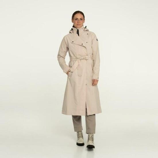 Trench Coat Long Veste imperméable Femme Cement