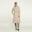 Trench Coat Long Rain Jacket  Women Cement