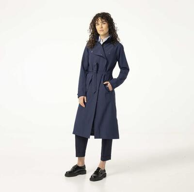 Trench coat long regenjas dames green