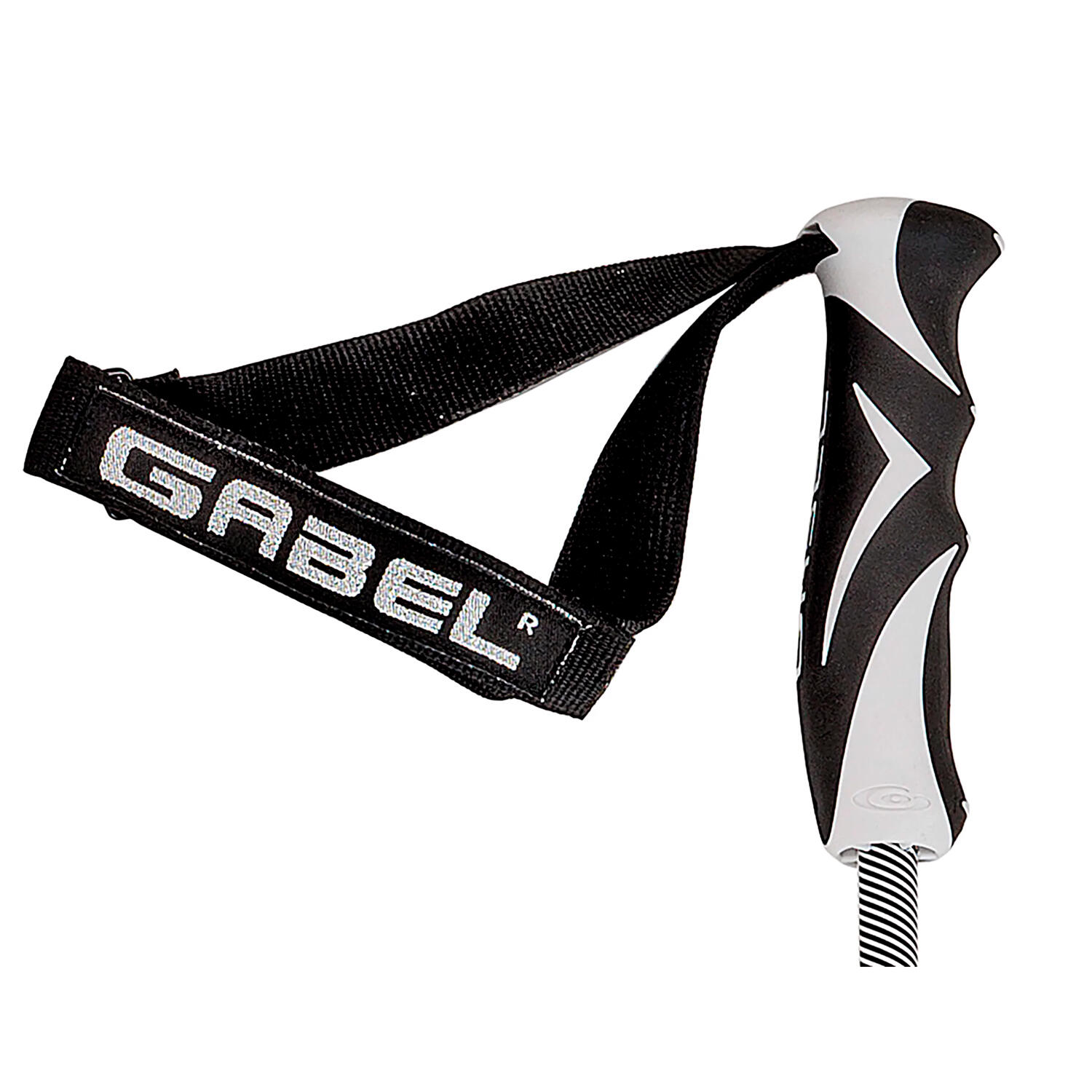 Bastón de esquí CARBON LE CHIC (1 PAR) Gabel blanco 3/4