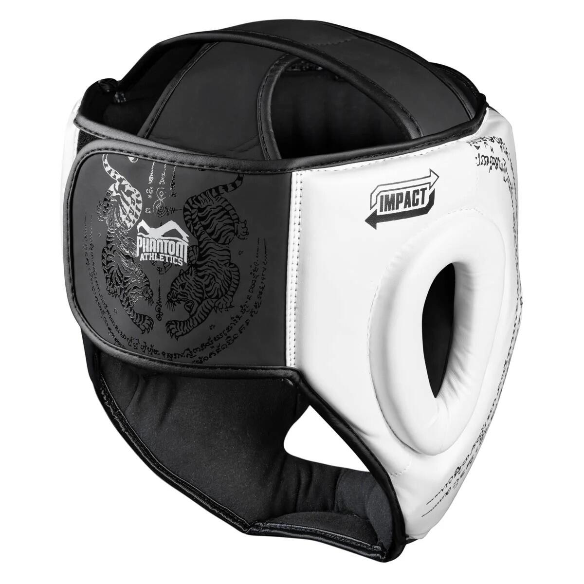 Casco di protezione Muay Thai – Bianco – Taglia unica 3/5