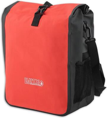 Borsa singola per bicicletta 21 litri Rossa - E-bike e City bike