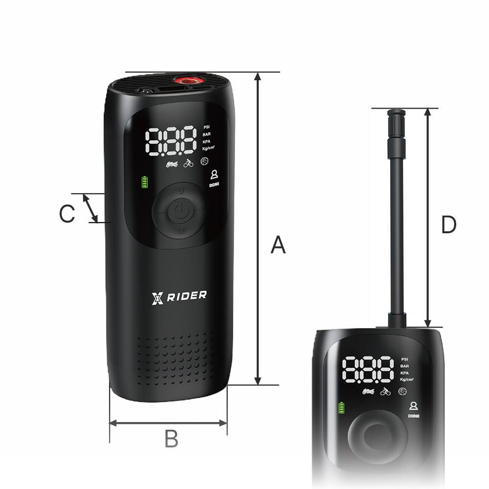 Pompka Rowerowa Elektryczna Uniwersalna Kompresor do Hulajnóg XRIDER  Powerbank 4/7