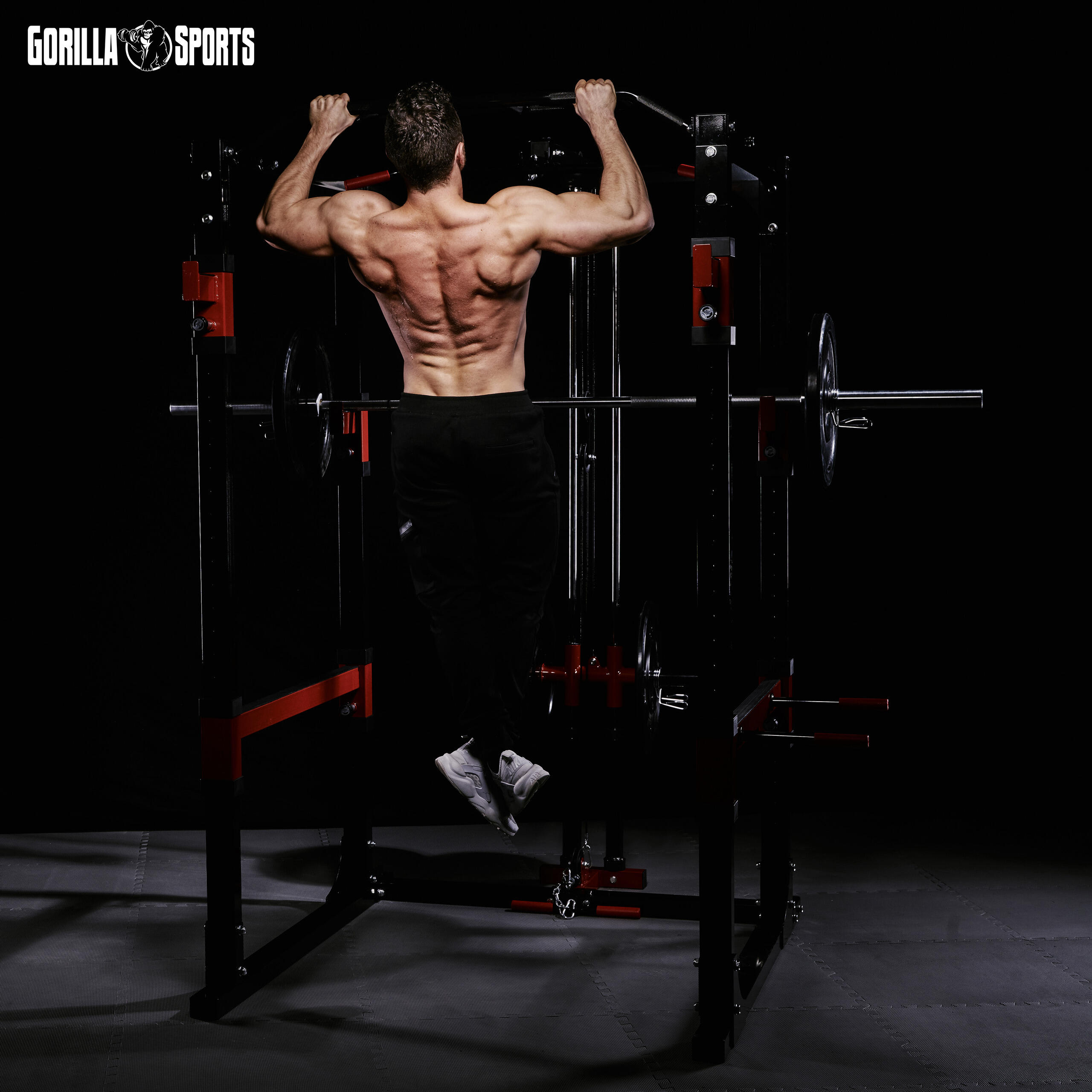 ENSEMBLE STATION DE TRACTION, CAGE A SQUAT, POULIES | MUSCULATION 4/7