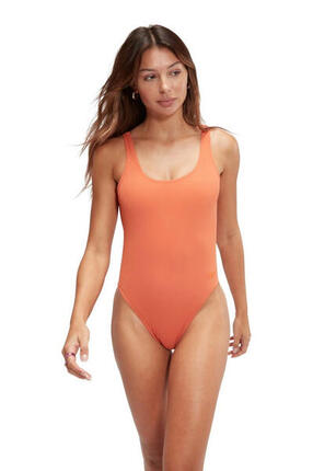 Maillot de bain Speedo texturé Deep U-Back Terracotta Taille 40